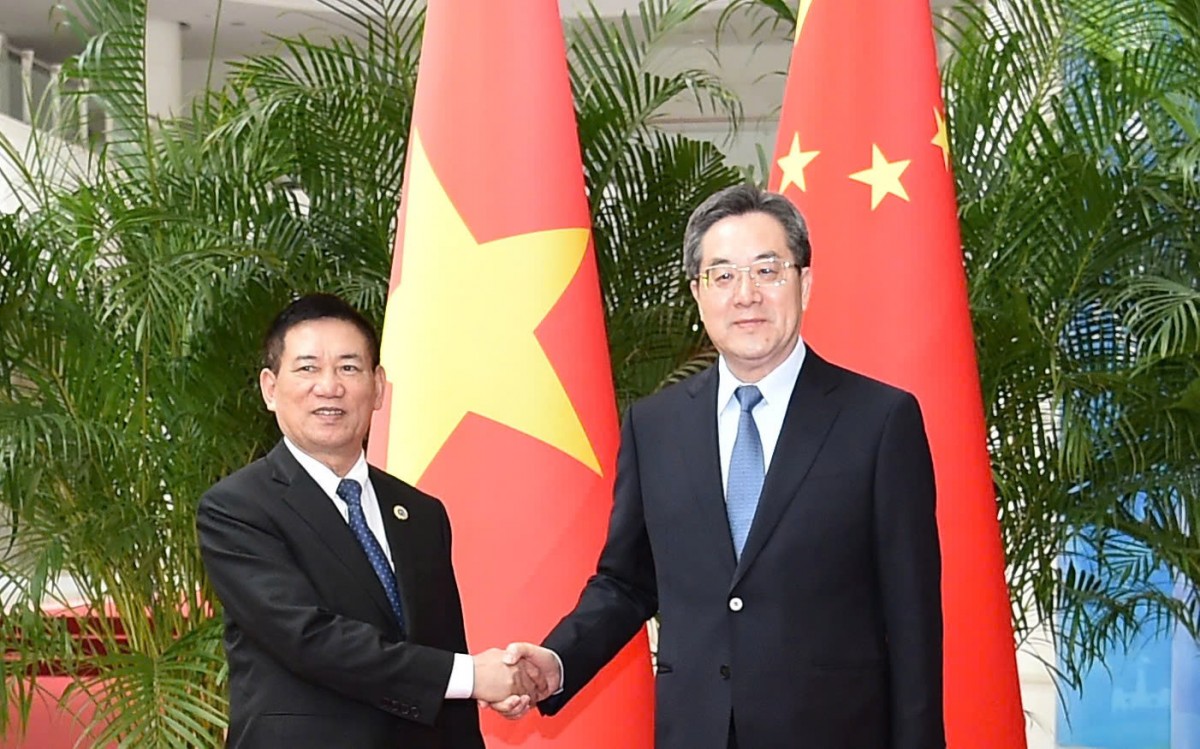 Phó Thủ tướng Hồ Đức Phớc hội đàm với Phó Thủ tướng Trung Quốc Đinh Tiết Tường - Ảnh: VGP/Trần Mạnh Phó Thủ tướng Hồ Đức Phớc hội đàm với Phó Thủ tướng Trung Quốc Đinh Tiết Tường - Ảnh: VGP/Trần Mạnh