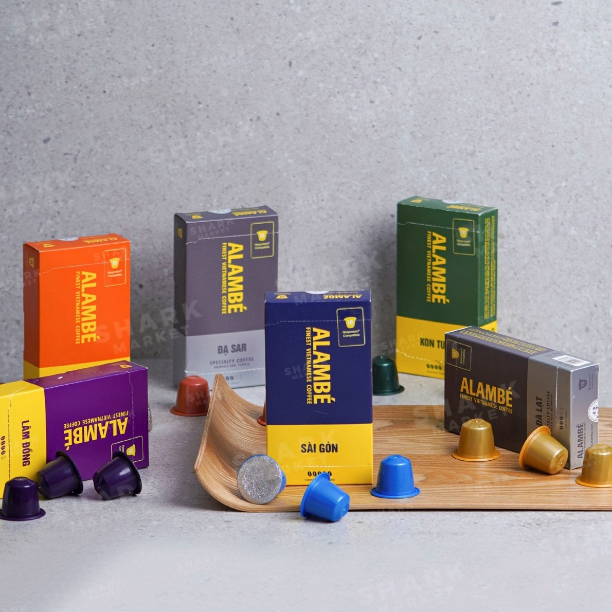 Các sản phẩm của Alambé Coffee. Các sản phẩm của Alambé Coffee.