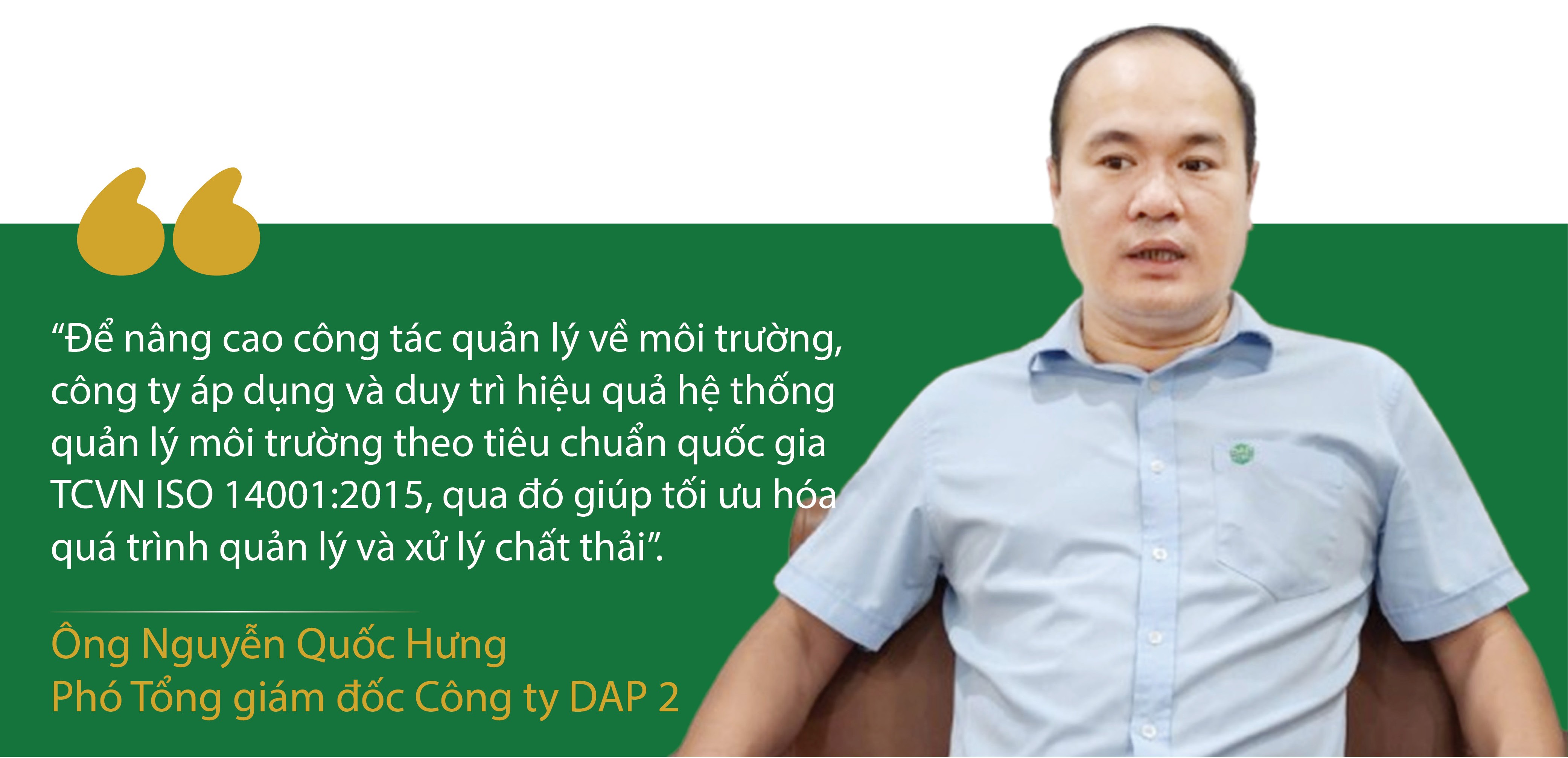 Nâng cao công tác quản lý môi trường, từng bước sản xuất sạch hơn Nâng cao công tác quản lý môi trường, từng bước sản xuất sạch hơn