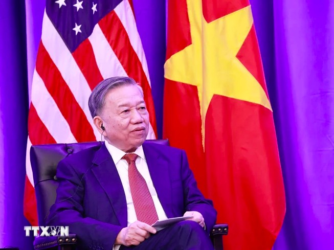 Tổng Bí thư, Chủ tịch nước Tô Lâm phát biểu. (Ảnh: Lâm Khánh/TTXVN) Tổng Bí thư, Chủ tịch nước Tô Lâm phát biểu. (Ảnh: Lâm Khánh/TTXVN)