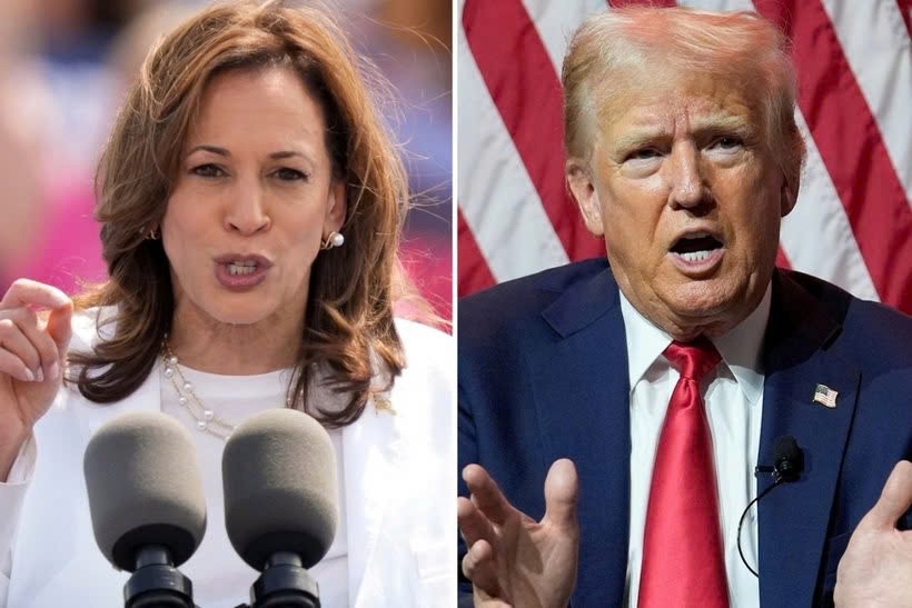 Phó Tổng thống Mỹ Kamala Harris và cựu Tổng thống Mỹ Donald Trump. Ảnh: ABC News Phó Tổng thống Mỹ Kamala Harris và cựu Tổng thống Mỹ Donald Trump. Ảnh: ABC News
