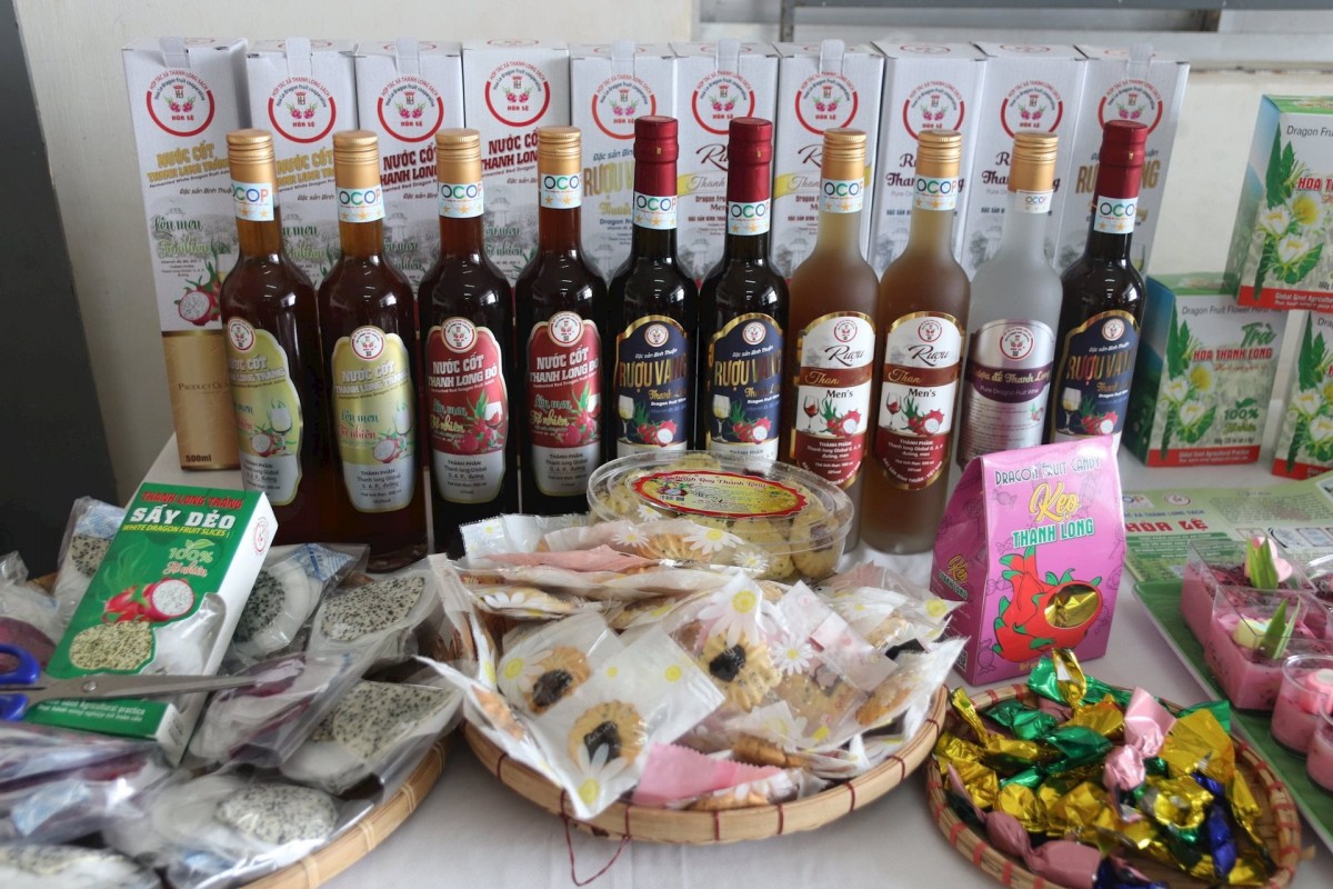 Các sản phẩm được chế biến từ thanh long Các sản phẩm được chế biến từ thanh long