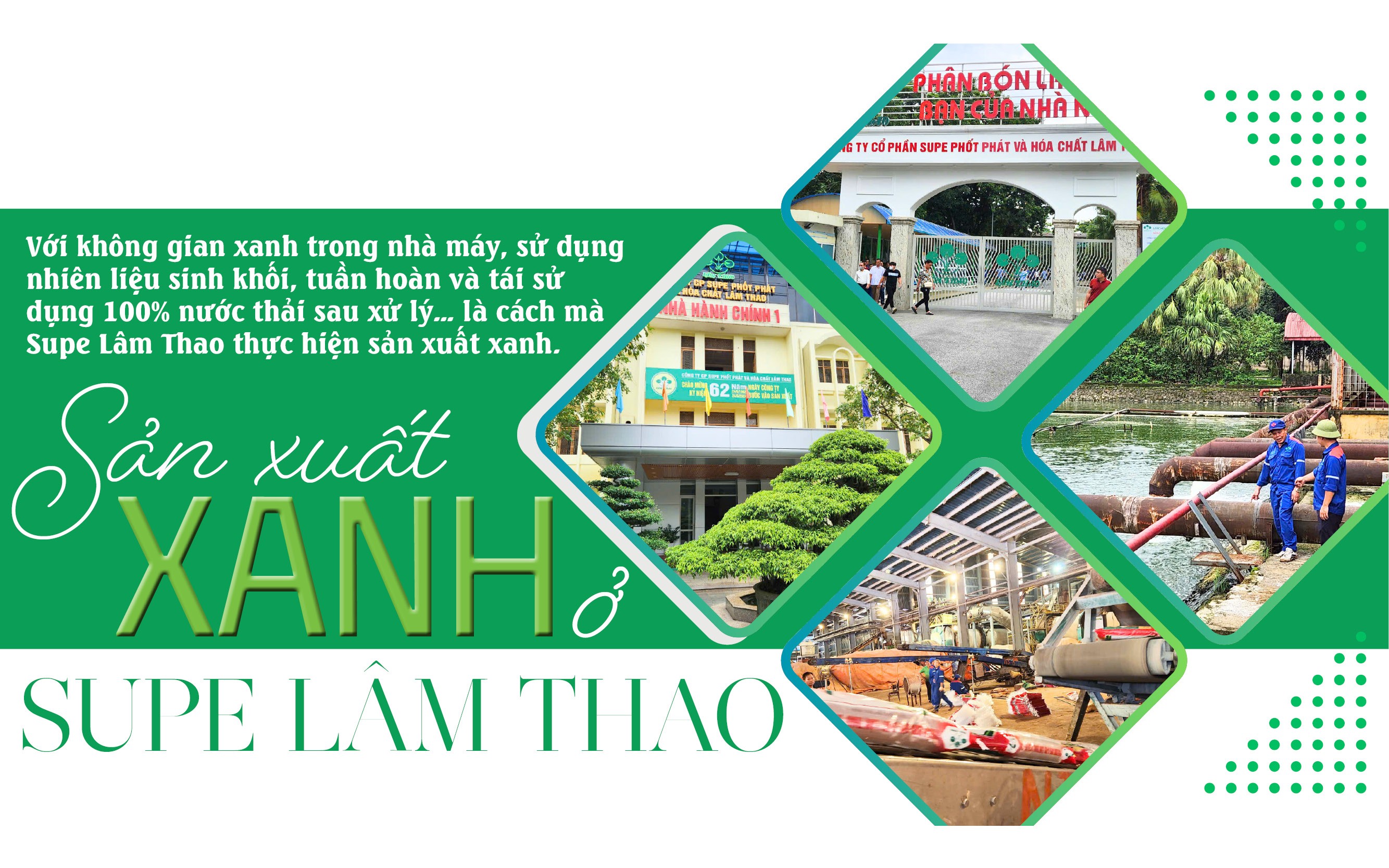 Sản xuất xanh ở Supe Lâm Thao Sản xuất xanh ở Supe Lâm Thao