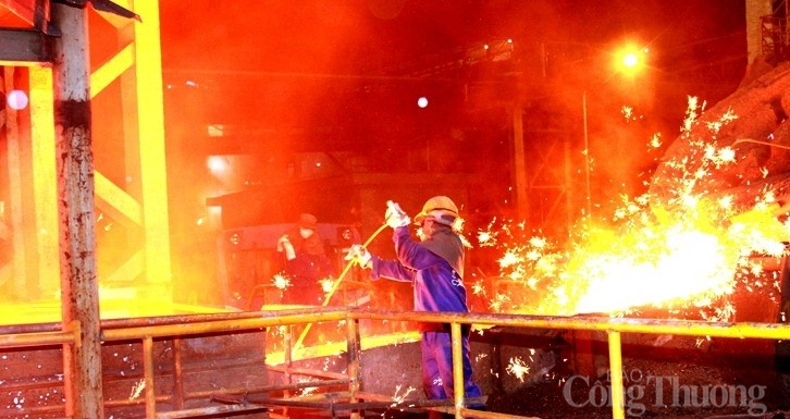 Luyện thép tại cty cp Gang thép Cao Bằng