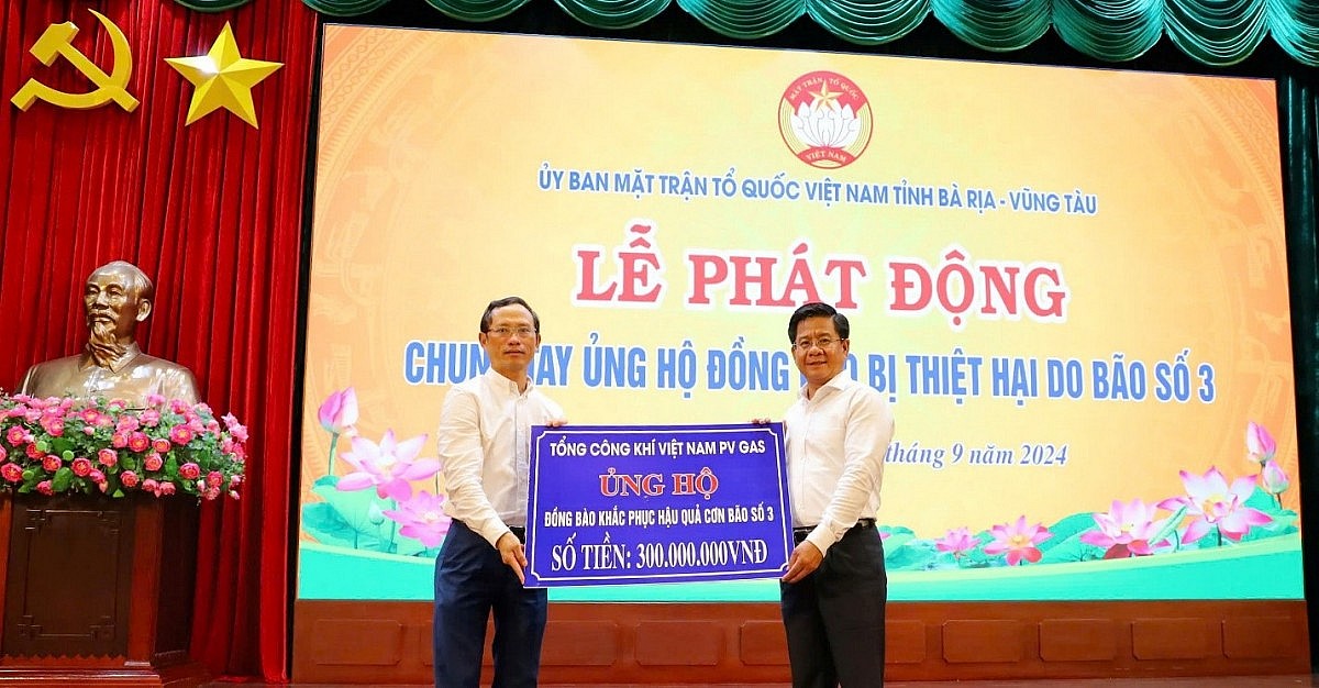 PV GAS kịp thời hỗ trợ đồng bào miền Bắc bị ảnh hưởng bởi siêu bão Yagi PV GAS kịp thời hỗ trợ đồng bào miền Bắc bị ảnh hưởng bởi siêu bão Yagi