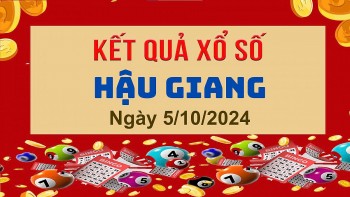 XSHG 5/10, Xem kết quả xổ số Hậu Giang hôm nay 5/10/2024, xổ số Hậu Giang ngày 5 tháng 10