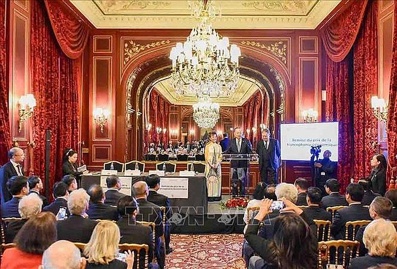 Tổng Bí thư, Chủ tịch nước dự trao giải thưởng Doanh nghiệp Pháp ngữ tiêu biểu Tổng Bí thư, Chủ tịch nước dự trao giải thưởng Doanh nghiệp Pháp ngữ tiêu biểu