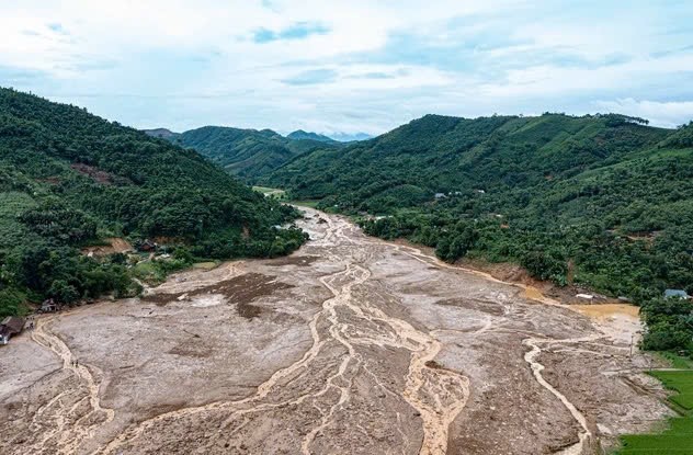 Hiện trường vụ lũ ống xảy ra tại thôn Làng Nủ, xã Phúc Khánh, H.Bảo Yên, tỉnh Lào Cai