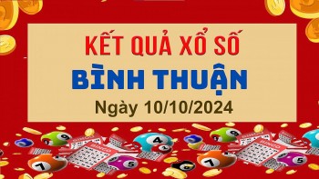 XSBTH 10/10, Kết quả xổ số Bình Thuận hôm nay 10/10/2024, KQXSBTH thứ Năm ngày 10 tháng 10