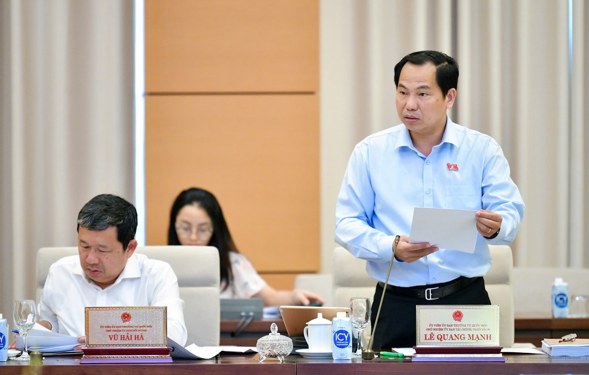 Chủ nhiệm Ủy ban Tài chính, Ngân sách Lê Quang Mạnh Chủ nhiệm Ủy ban Tài chính, Ngân sách Lê Quang Mạnh