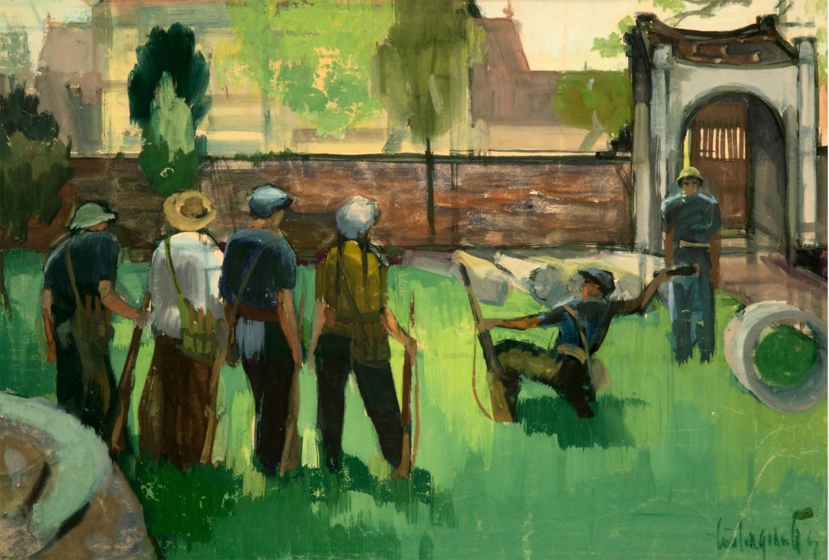 Ngày Giải phóng Thủ đô: Hà Nội sống dậy những ký ức hào hùng, rực rỡ cờ hoa qua hội họa Ngày Giải phóng Thủ đô: Hà Nội sống dậy những ký ức hào hùng, rực rỡ cờ hoa qua hội họa