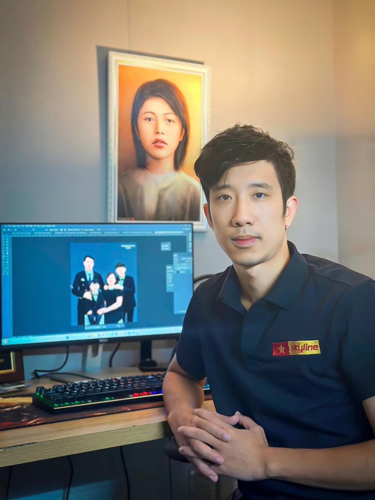 Anh Phùng Quang Trung, trưởng nhóm Skyline đang sinh sống và làm việc tại Thành phố Hải Dương. Ảnh: Phùng Quang Trung Anh Phùng Quang Trung, trưởng nhóm Skyline đang sinh sống và làm việc tại Thành phố Hải Dương. Ảnh: Phùng Quang Trung