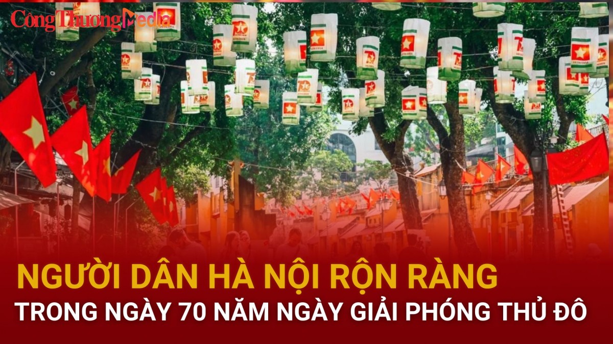 Người dân Hà Nội rộn ràng trong ngày 70 năm Ngày giải phóng Thủ đô