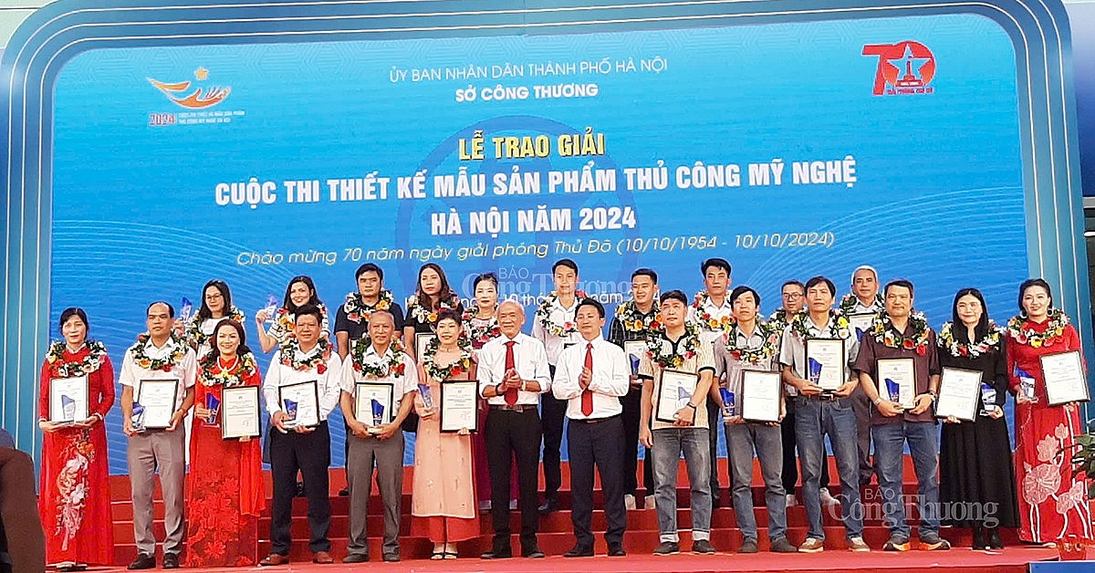 Vinh danh 90 tác phẩm đạt giải Cuộc thi Thiết kế mẫu sản phẩm thủ công mỹ nghệ Hà Nội năm 2024 Vinh danh 90 tác phẩm đạt giải Cuộc thi Thiết kế mẫu sản phẩm thủ công mỹ nghệ Hà Nội năm 2024
