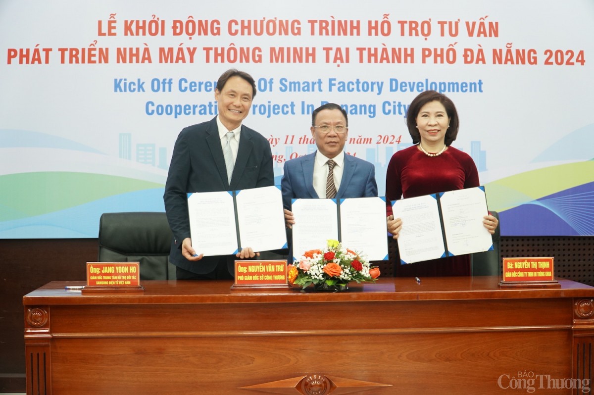 Ký kết hợp tác giữa Sở Công Thương TP. Đà Nẵng, Samsung Việt Nam và Công ty TNHH in Trung Khoa Ký kết hợp tác giữa Sở Công Thương TP. Đà Nẵng, Samsung Việt Nam và Công ty TNHH in Trung Khoa