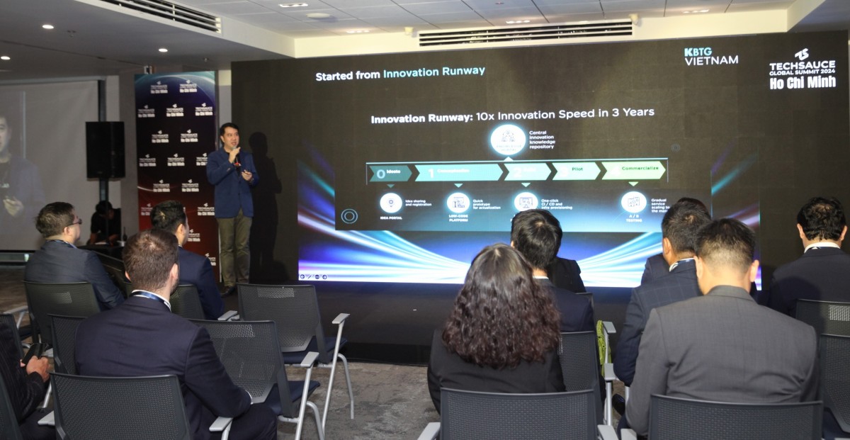 Người tham dự được khám phá thêm về tiềm năng lớn từ sự hợp tác chặt chẽ giữa hệ sinh thái công nghệ Thái Lan và Việt Nam, cũng như câu chuyện trở thành một công ty công nghệ nổi bật trong khu vực của KBTG Việt Nam, hay các xu hướng công nghệ mới nhất trên toàn cầu Người tham dự được khám phá thêm về tiềm năng lớn từ sự hợp tác chặt chẽ giữa hệ sinh thái công nghệ Thái Lan và Việt Nam, cũng như câu chuyện trở thành một công ty công nghệ nổi bật trong khu vực của KBTG Việt Nam, hay các xu hướng công nghệ mới nhất trê