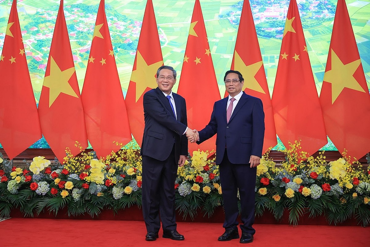 Thủ tướng Phạm Minh Chính chủ trì Lễ đón chính thức Thủ tướng Trung Quốc Lý Cường Thủ tướng Phạm Minh Chính chủ trì Lễ đón chính thức Thủ tướng Trung Quốc Lý Cường