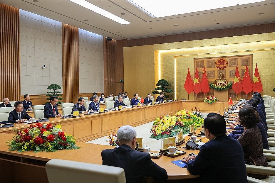 Thủ tướng Phạm Minh Chính chủ trì Lễ đón chính thức Thủ tướng Trung Quốc Lý Cường Thủ tướng Phạm Minh Chính chủ trì Lễ đón chính thức Thủ tướng Trung Quốc Lý Cường