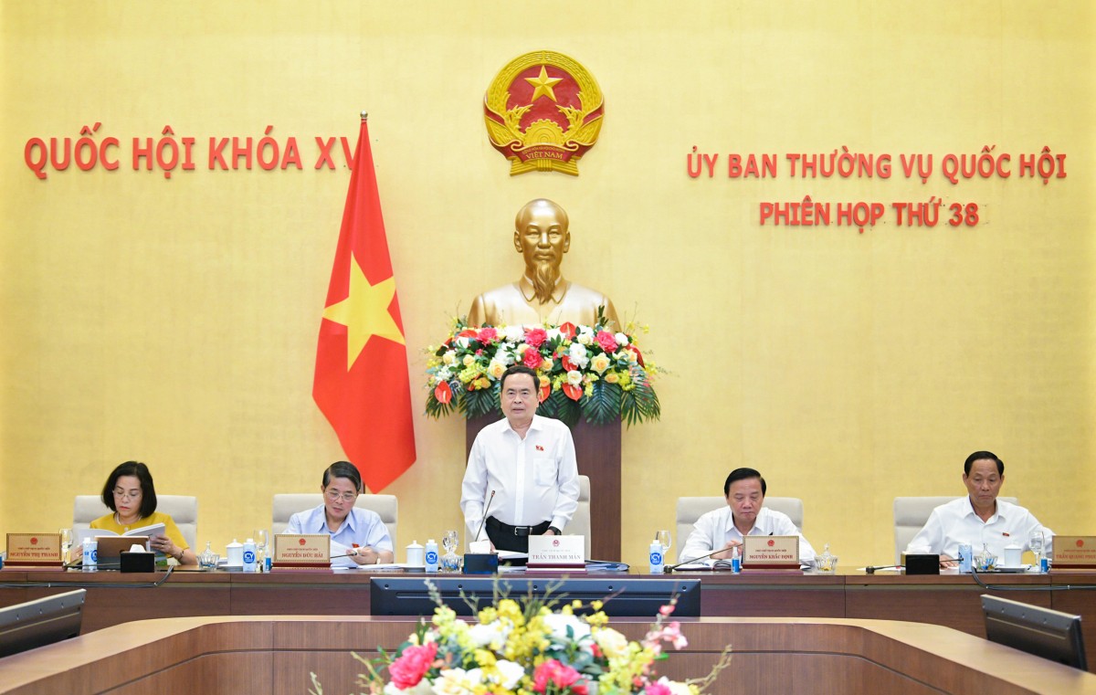 Chủ tịch Quốc hội Trần Thanh Mẫn điều hành nội dung Phiên họp Chủ tịch Quốc hội Trần Thanh Mẫn điều hành nội dung Phiên họp