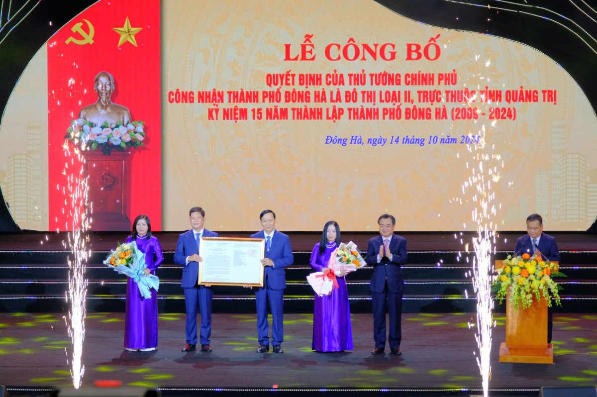 Thủ tướng Chính phủ công nhận TP Đông Hà là đô thị loại II Thủ tướng Chính phủ công nhận TP Đông Hà là đô thị loại II