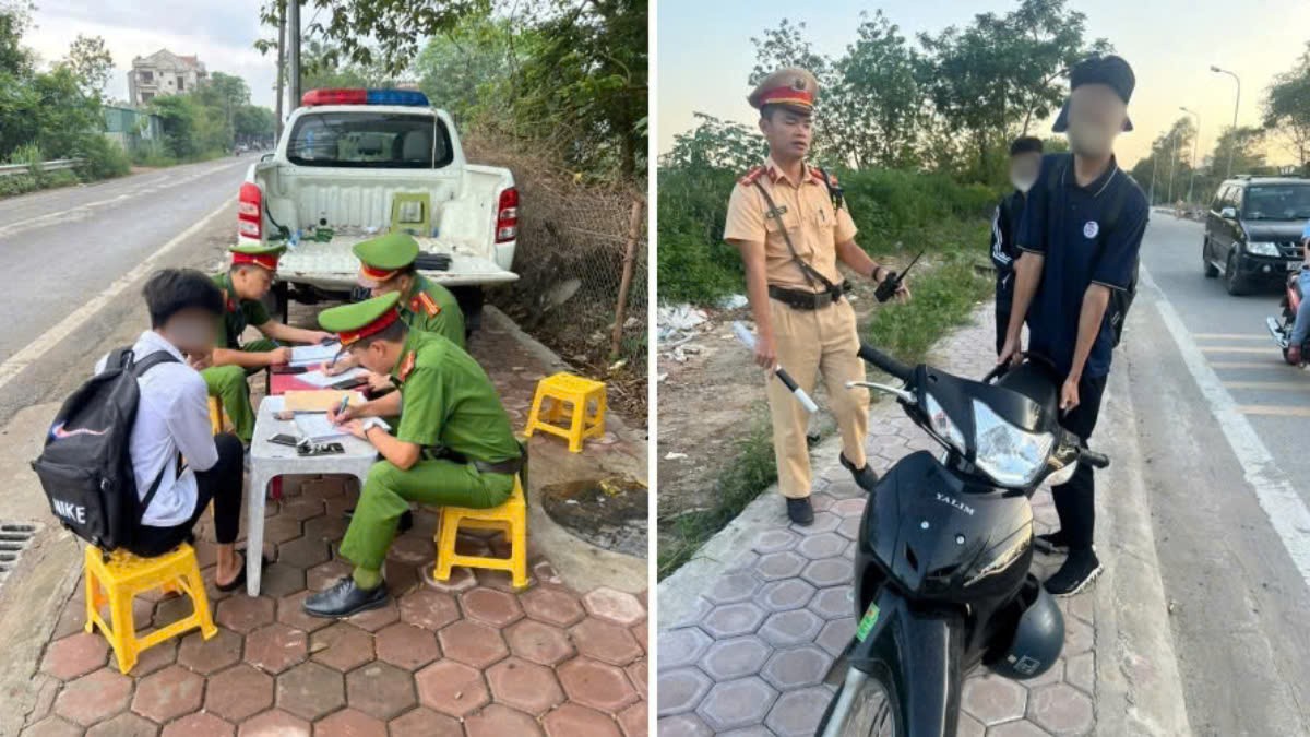 Một huyện ở Hà Nội xử phạt 39 học sinh vi phạm giao thông Một huyện ở Hà Nội xử phạt 39 học sinh vi phạm giao thông