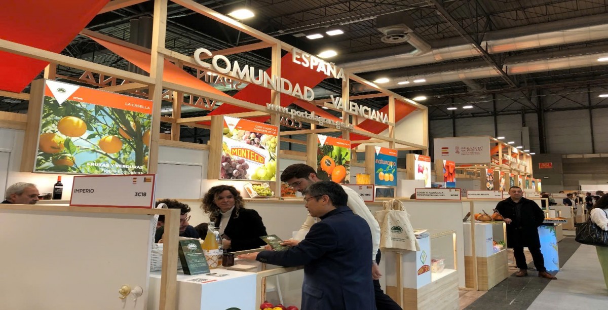 Không gian Hội chợ Rau quả Quốc tế 2024. Ảnh: Thương vụ Việt Nam tại Tây Ban Nha Không gian Hội chợ Rau quả Quốc tế 2024. Ảnh: Thương vụ Việt Nam tại Tây Ban Nha