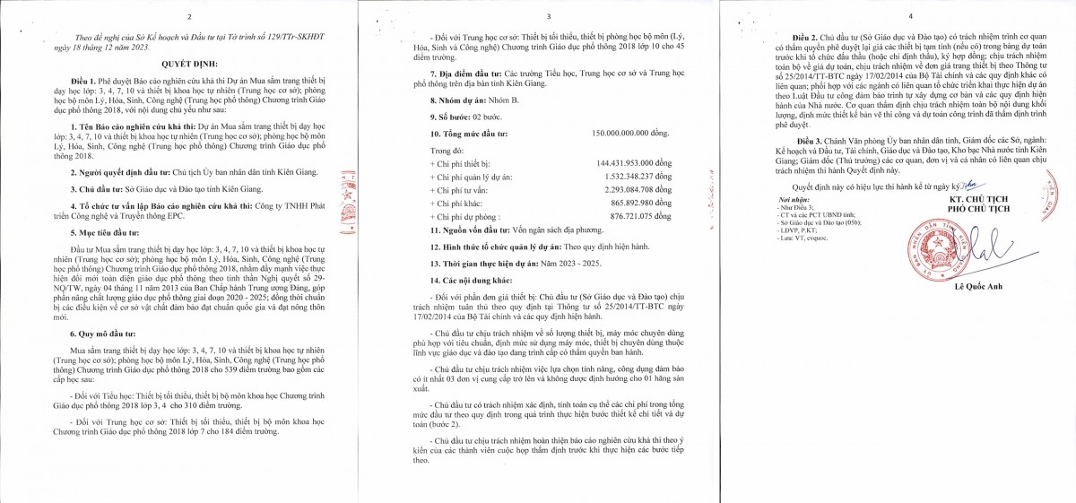 3 gói thầu mua sắm do Sở Giáo dục và Đào tạo Kiên Giang làm chủ đầu tư còn nhiều điểm cần làm rõ. Ảnh chụp màn hình 3 gói thầu mua sắm do Sở Giáo dục và Đào tạo Kiên Giang làm chủ đầu tư còn nhiều điểm cần làm rõ. Ảnh chụp màn hình
