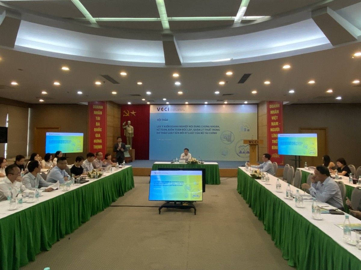 VCCI lấy ý kiến doanh nghiệp cho Dự thảo Luật sửa đổi 7 luật của Bộ Tài chính VCCI lấy ý kiến doanh nghiệp cho Dự thảo Luật sửa đổi 7 luật của Bộ Tài chính