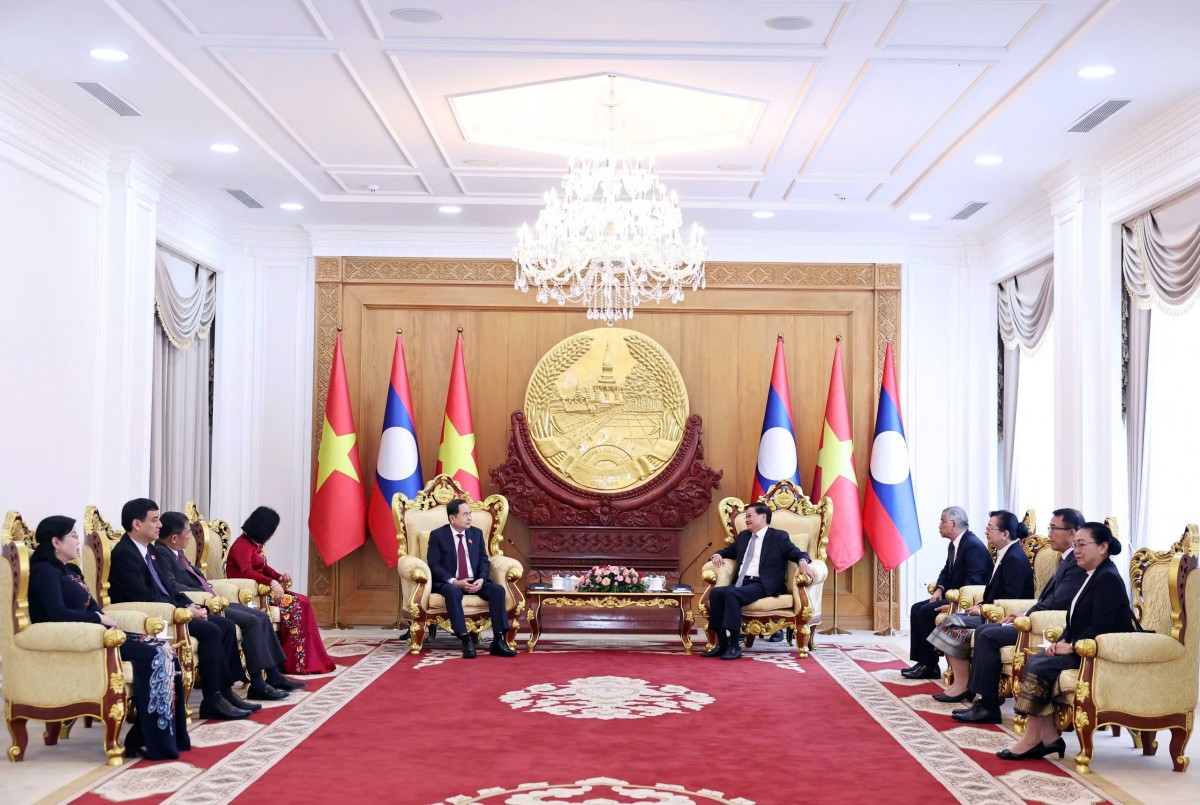 Chủ tịch Quốc hội Trần Thanh Mẫn hội kiến Tổng Bí thư, Chủ tịch nước Lào Thongloun Sisoulith Chủ tịch Quốc hội Trần Thanh Mẫn hội kiến Tổng Bí thư, Chủ tịch nước Lào Thongloun Sisoulith