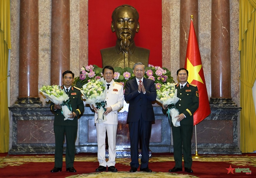 Bộ trưởng Bộ Công an Lương Tam Quang được thăng cấp bậc hàm Đại tướng