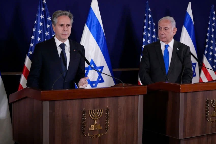 Ngoại trưởng Mỹ Antony Blinken gặp Thủ tướng Israel Benjamin Netanyahu. Ảnh: The Times of Israel. Ngoại trưởng Mỹ Antony Blinken gặp Thủ tướng Israel Benjamin Netanyahu. Ảnh: The Times of Israel.
