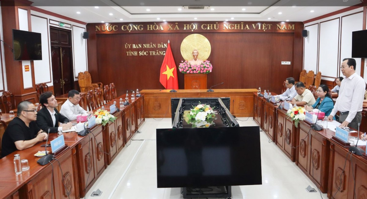 Lãnh đạo tỉnh Sóc Trăng và Công ty Harvest Waste Hà Lan tại buổi làm việc Lãnh đạo tỉnh Sóc Trăng và Công ty Harvest Waste Hà Lan tại buổi làm việc