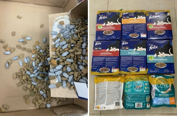 Hà Nội: 3 thanh niên vận chuyển ma túy giấu trong thức ăn chó, mèo Hà Nội: 3 thanh niên vận chuyển ma túy giấu trong thức ăn chó, mèo