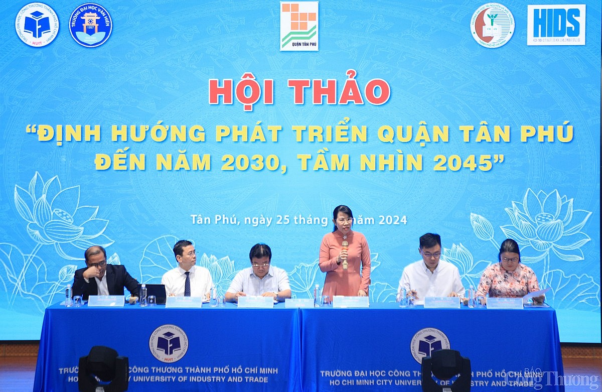 Định hướng đến năm 20245, quận Tân Phú - Trung tâm dịch vụ, logistics khu vực phía Tây TP. Hồ Chí Minh
