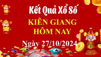XSKG 27/10, Kết quả xổ số Kiên Giang hôm nay 27/10/2024, KQXSKG chủ Nhật ngày 27 tháng 10