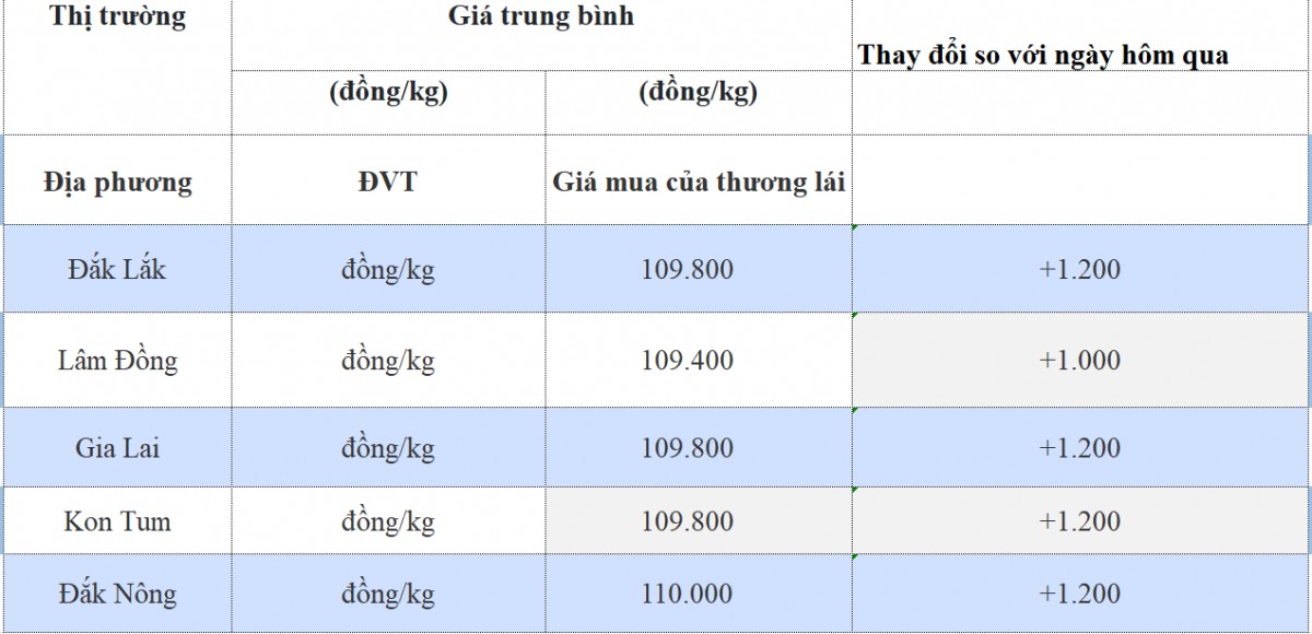Giá cà phê hôm nay 27/10/2024: Giá cà phê hôm nay 27/10/2024: