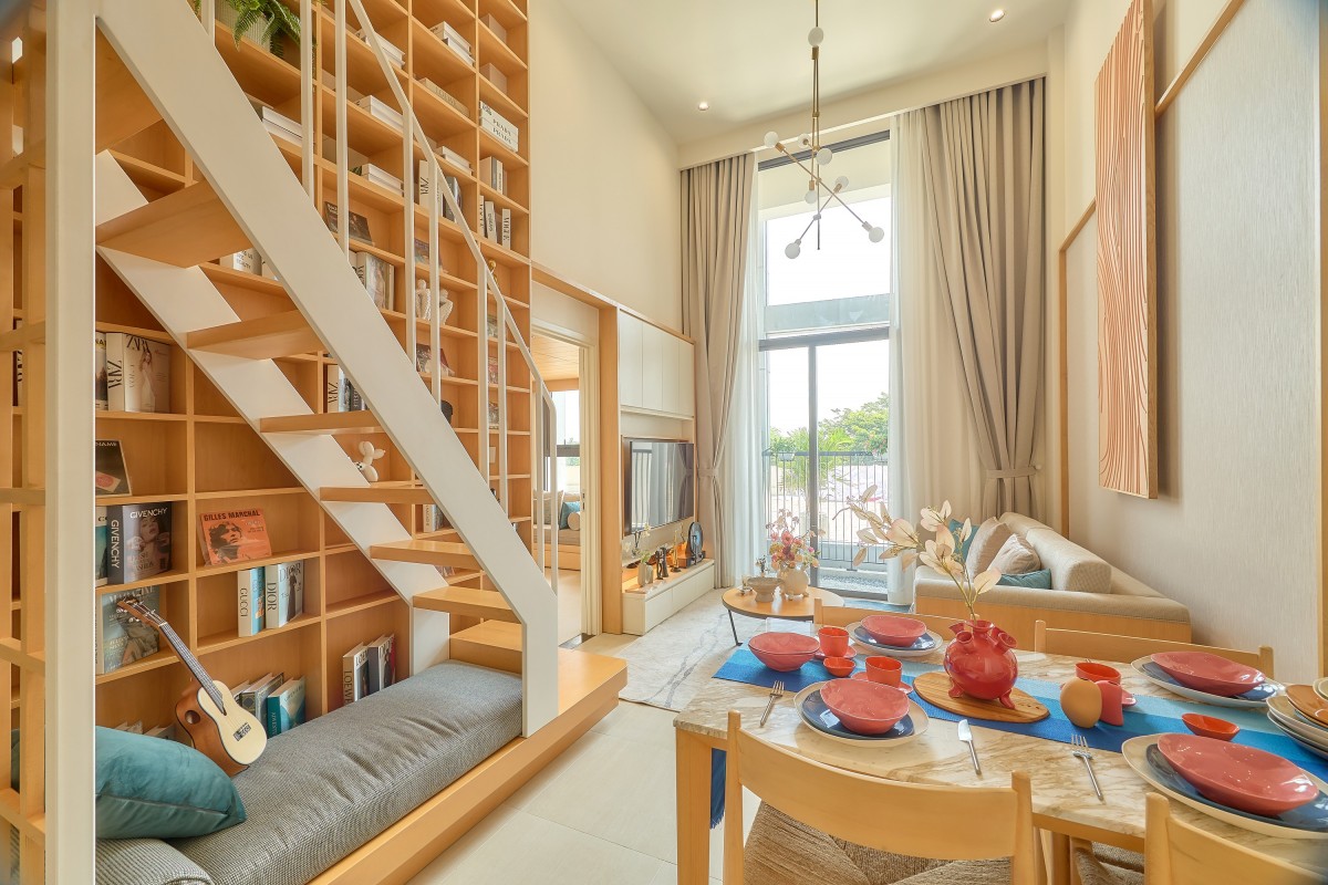 Căn hộ mẫu 55m2, diện tích hữu dụng lên đến hơn 91m2 Căn hộ mẫu 55m2, diện tích hữu dụng lên đến hơn 91m2