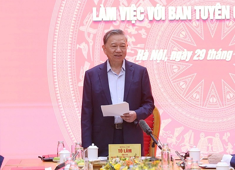 Tổng Bí thư Tô Lâm yêu cầu đổi mới công tác tuyên giáo trong kỷ nguyên vươn mình của dân tộc Tổng Bí thư Tô Lâm yêu cầu đổi mới công tác tuyên giáo trong kỷ nguyên vươn mình của dân tộc