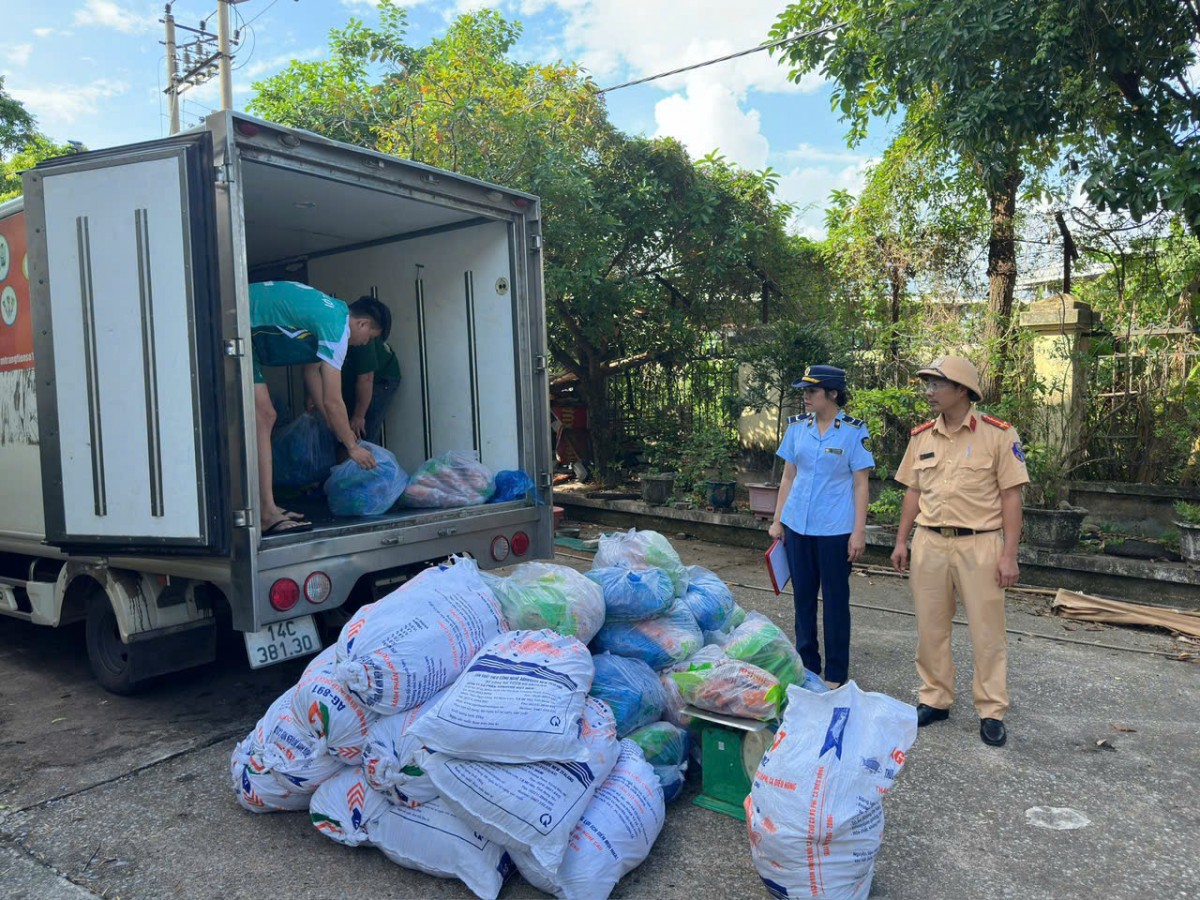 Lực lượng Quản lý thị trường và Công an, thành viên Ban Chỉ đạo 389 tỉnh Quảng Ninh khám xe ô tô BKS 14C-381.30 Lực lượng Quản lý thị trường và Công an, thành viên Ban Chỉ đạo 389 tỉnh Quảng Ninh khám xe ô tô BKS 14C-381.30