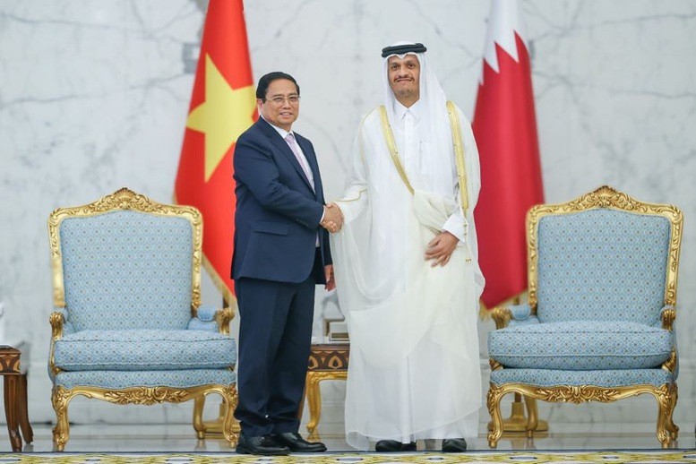 Thủ tướng Phạm Minh Chính hội đàm với Thủ tướng Qatar Thủ tướng Phạm Minh Chính hội đàm với Thủ tướng Qatar