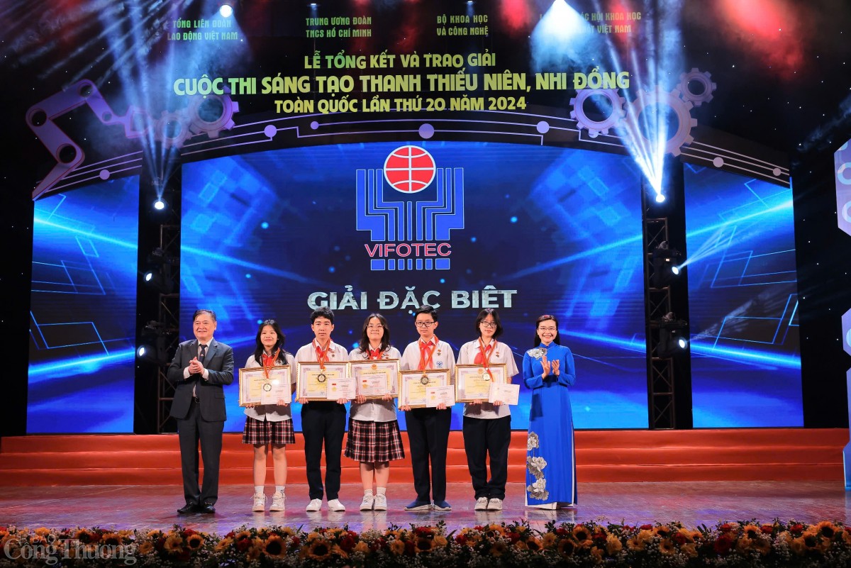 Trao Giải Cuộc thi sáng tạo thanh thiếu niên, nhi đồng toàn quốc 2024 Trao Giải Cuộc thi sáng tạo thanh thiếu niên, nhi đồng toàn quốc 2024