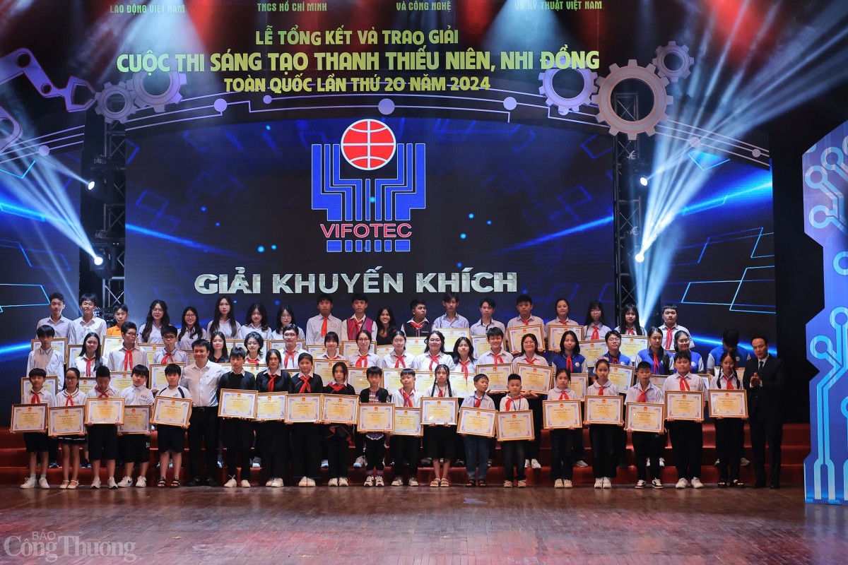 Trao Giải Cuộc thi sáng tạo thanh thiếu niên, nhi đồng toàn quốc 2024 Trao Giải Cuộc thi sáng tạo thanh thiếu niên, nhi đồng toàn quốc 2024