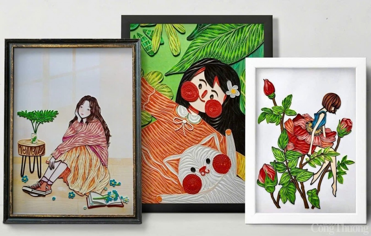 Cô gái ở Kon Tum 'vẽ' sắc màu cuộc sống bằng tranh giấy xoắn Cô gái ở Kon Tum 'vẽ' sắc màu cuộc sống bằng tranh giấy xoắn