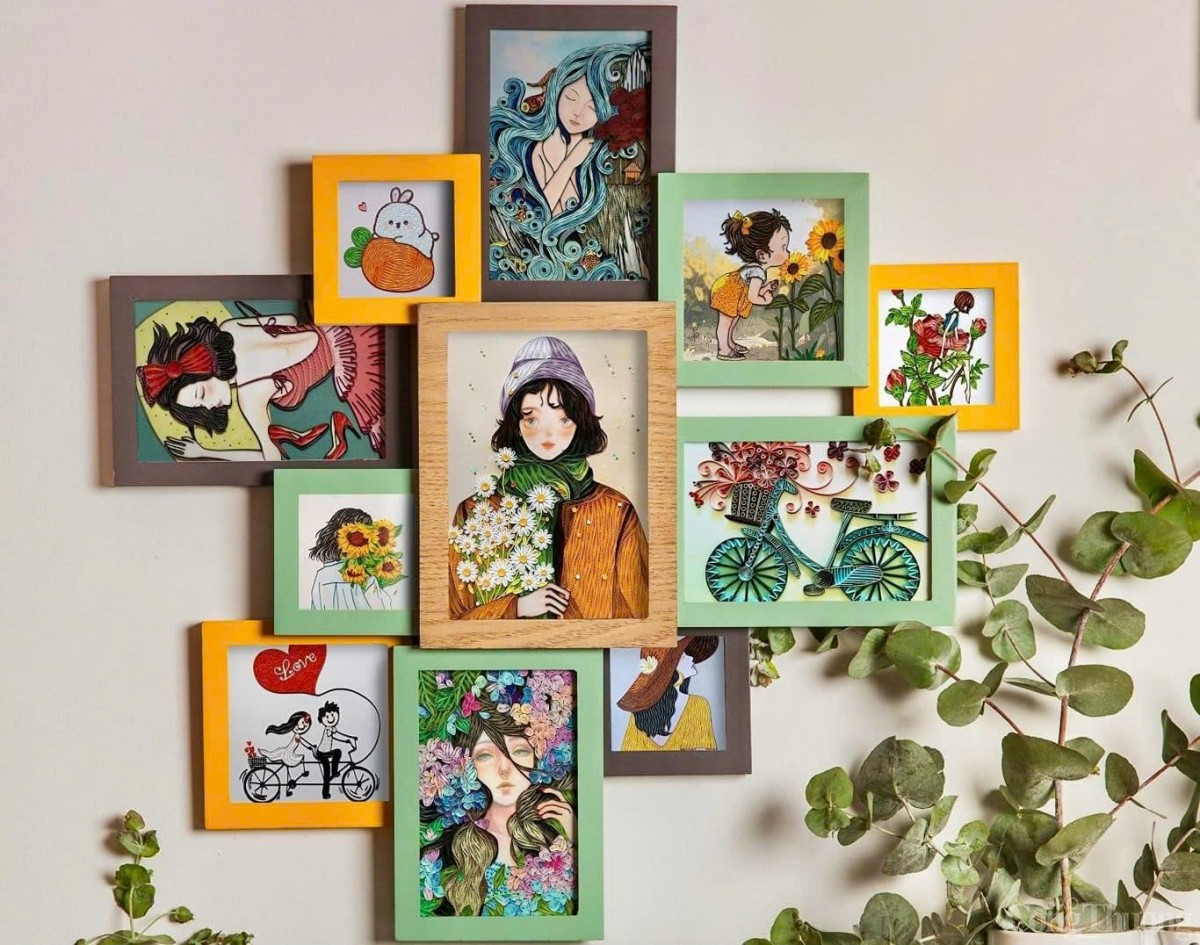 Cô gái ở Kon Tum 'vẽ' sắc màu cuộc sống bằng tranh giấy xoắn Cô gái ở Kon Tum 'vẽ' sắc màu cuộc sống bằng tranh giấy xoắn