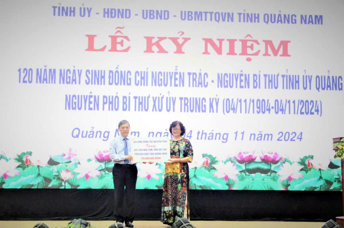 Quảng Nam: Kỷ niệm 120 năm ngày sinh nguyên Bí thư Tỉnh uỷ Nguyễn Trác
