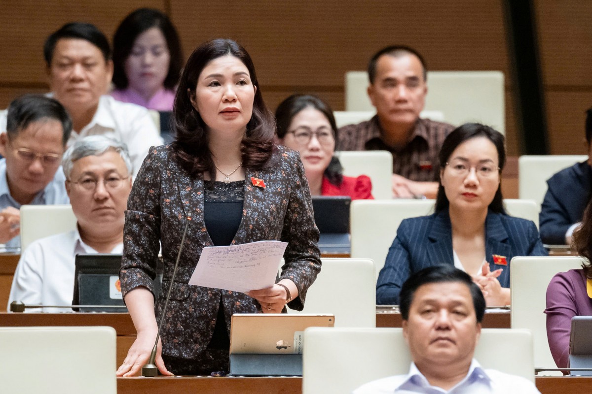 Đại biểu Trần Thị Vân cho rằng chi phí Logistic còn cao Đại biểu Trần Thị Vân cho rằng chi phí Logistic còn cao