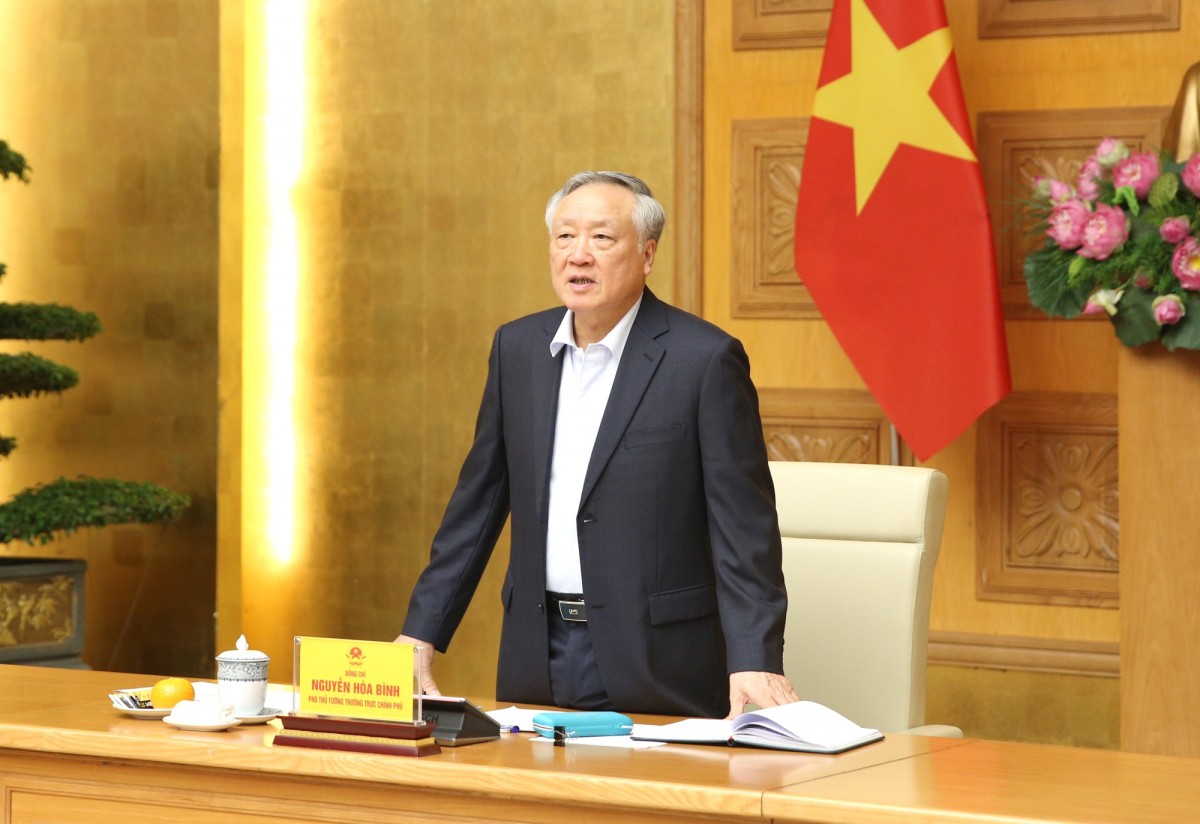 Phó Thủ tướng Thường trực Chính phủ Nguyễn Hòa Bình nhấn mạnh và nêu rõ yêu cầu đối với Ban Chỉ đạo là