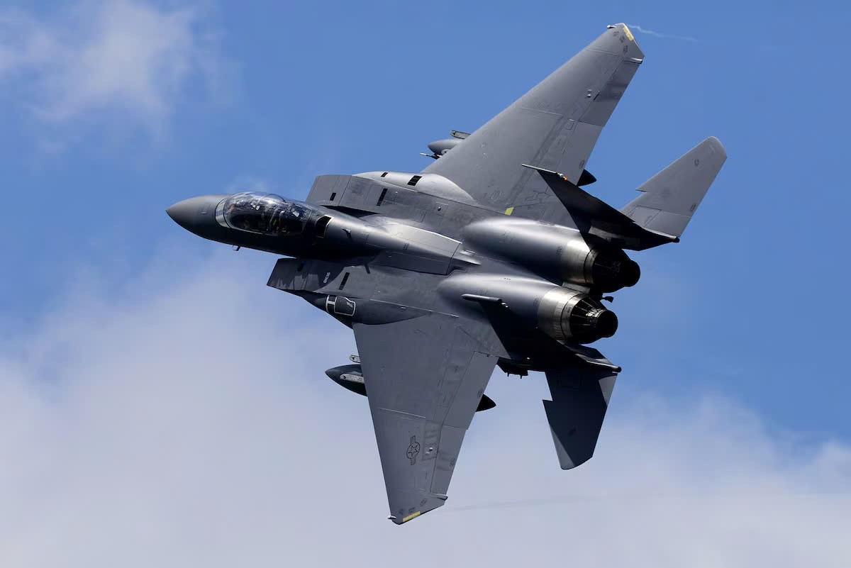 Chiến đấu cơ F-15E Strike Eagle. Ảnh: Không quân Hoa Kỳ Chiến đấu cơ F-15E Strike Eagle. Ảnh: Không quân Hoa Kỳ