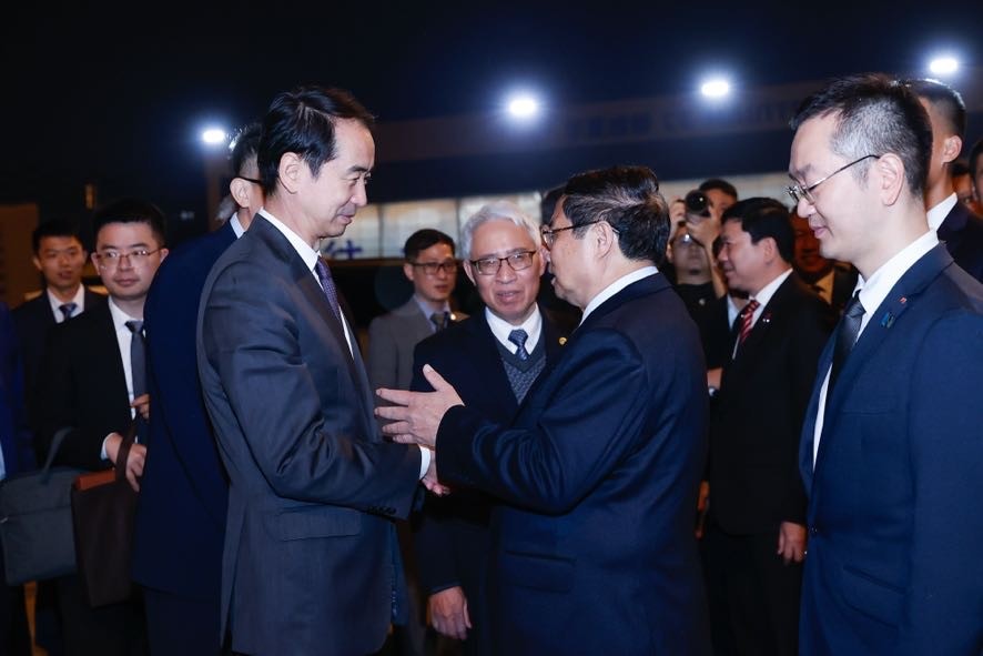 Lễ tiễn Thủ tướng Phạm Minh Chính và đoàn đại biểu cấp cao Việt Nam rời thành phố Trùng Khánh, lên đường về nước - Ảnh: VGP/Nhật Bắc Lễ tiễn Thủ tướng Phạm Minh Chính và đoàn đại biểu cấp cao Việt Nam rời thành phố Trùng Khánh, lên đường về nước - Ảnh: VGP/Nhật Bắc