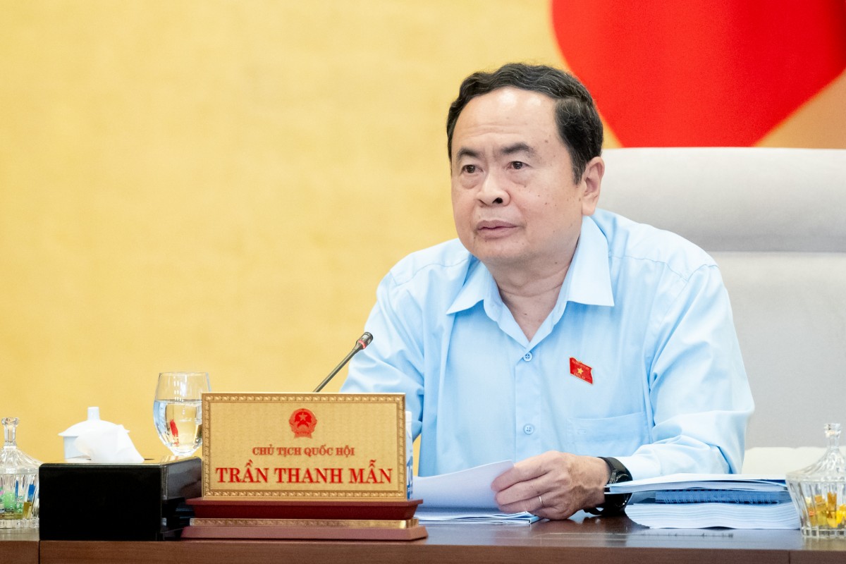 Chủ tịch Quốc hội Trần Thanh Mẫn cho ý kiến về dự án Luật Hóa chất (sửa đổi)